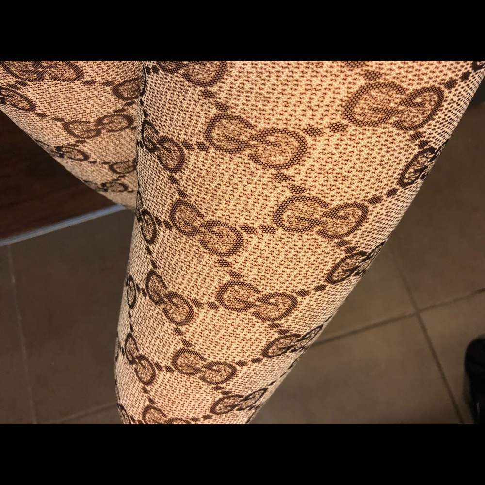 GG logo semi transparent stockings high quality
